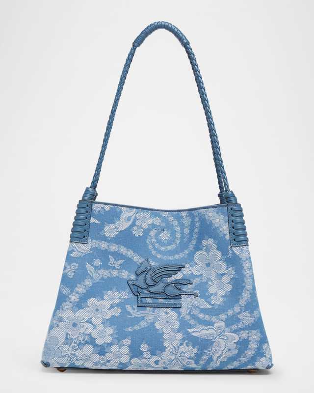 Libra Butterfly Jacquard Shopping Shoulder Bag